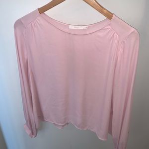 Long Sleeve Pink Blouse